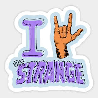 I Love Doctor Strange (Ghost) Sticker